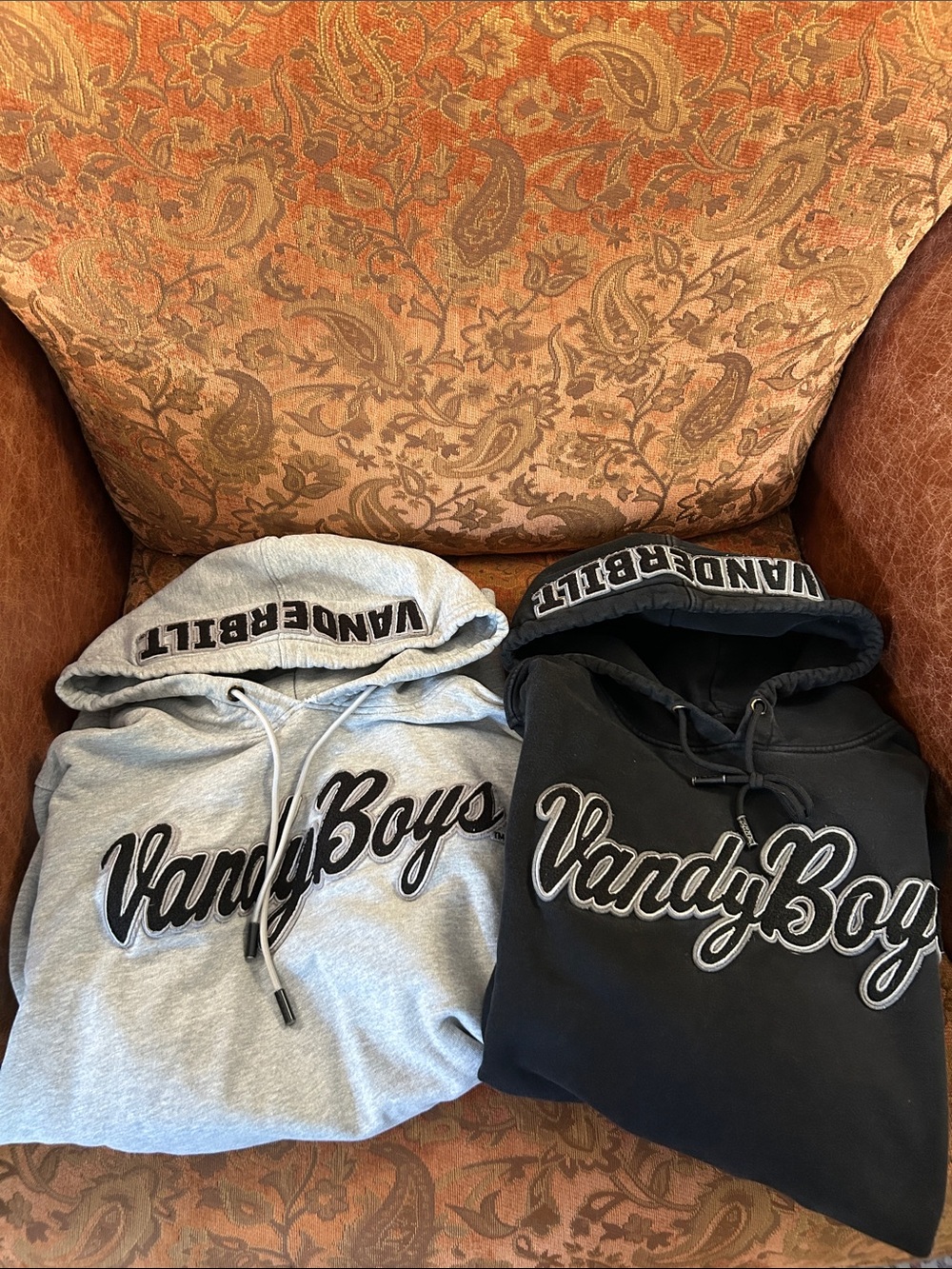 Lot of 2 Authentic Luxury ProStandard Vandy Boys Vanderbilt Logo Hoodie Matching